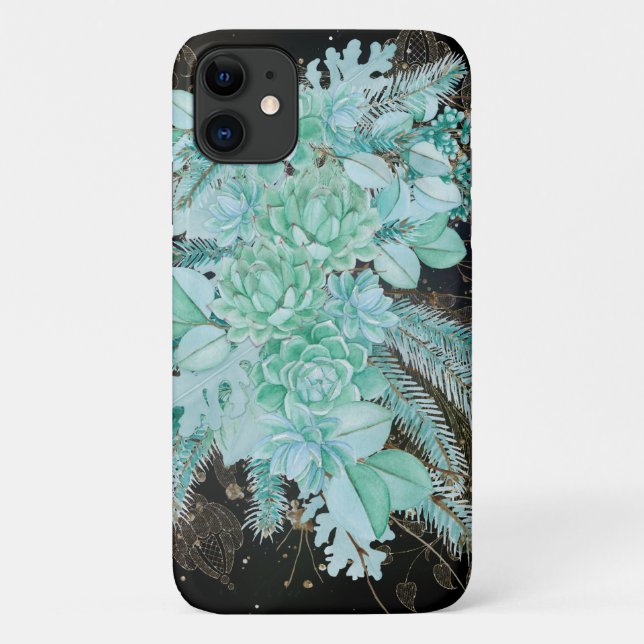 Coques Case-Mate iPhone Collage de poutres vert (Dos)