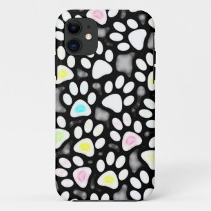 Coque iPhone 11 Collage d'empreintes de pattes
