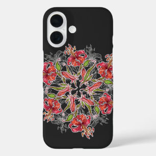 Coque Pour iPhone 16 Collage florissant de fleurs Lily