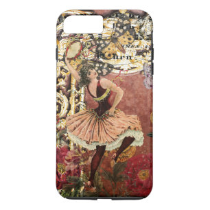 Coque iPhone 7 Plus Collage gitan rose de Français de danseur de cru