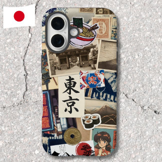 Coque Pour iPhone 16 Collage Japancore Art Moderne Traditionnel Japonai