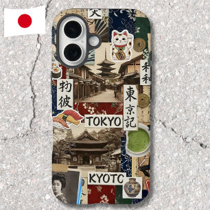 Coque Pour iPhone 16 Collage Japancore Esthétique Japonaise Art