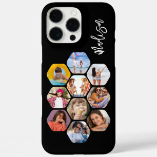 Coque iPhone 16 Pro Max Collage Multi Photo Simple Moderne Personnalisé