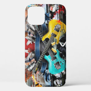 Case-Mate iPhone Case Collage musical : Arrière - plan rythmique coloré.