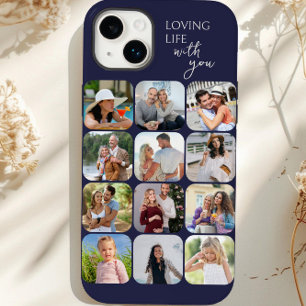 Coque Case-Mate iPhone Collage photo 12 Grille d'images La vie en rose av