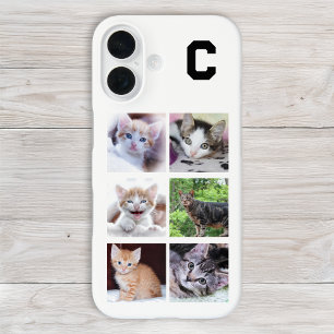 Coque Pour iPhone 16 Collage photo de 6 carrés pour animal de compagnie