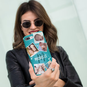 Case-Mate iPhone Case Collage photo de famille Turquoise amusante