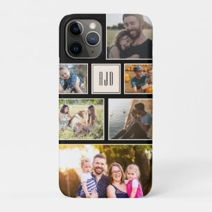 Case-Mate iPhone Case Collage photo de la famille Monogramme moderne Min