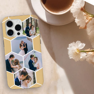 Coque Case-Mate iPhone Collage photo en nid d'abeille 5 photos Miel
