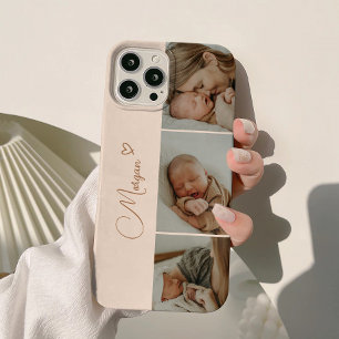 Coque Case-Mate iPhone Collage photo minimal beige Script 3