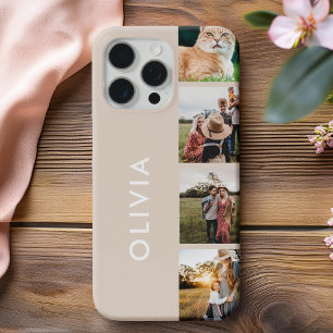 Coque Case-Mate iPhone Collage photo minimaliste moderne personnalisé