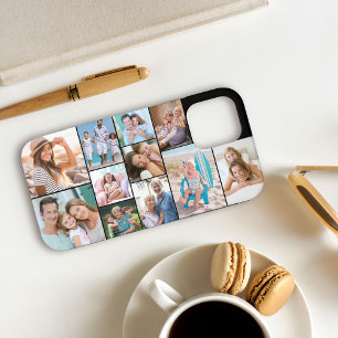 Case-Mate iPhone Case Collage Photo Moderne 11 Photos Noir Latéral