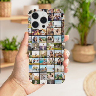 Coque iPhone 16 Pro Max Collage photo moderne simple