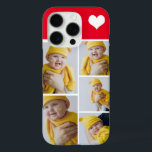 Coque iPhone 16 Pro Collage Photo Personnalisé Avec Coeur<br><div class="desc">Faites un appareil photo photo personnalisé avec détail de coeur d'amour de Ricaso - ajoutez vos propres photos - photo collage cadeaux de conservation disponibles pour de nombreux styles - choisissez votre option dans le menu déroulant</div>