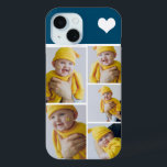 Coque Case-Mate iPhone Collage Photo Personnalisé Avec Coeur<br><div class="desc">Faites un appareil photo photo personnalisé avec détail de coeur d'amour de Ricaso - ajoutez vos propres photos - photo collage cadeaux de conservation disponibles pour de nombreux styles - choisissez votre option dans le menu déroulant</div>