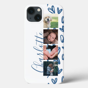 Etui iPhone Case-Mate Collage photo personnalisé Coeurs personnalisables