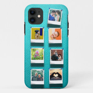 Case-Mate iPhone Case Collage photo personnalisé Turquoise Girly tendanc
