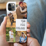Case-Mate iPhone Case Collage photo romantique Vous êtes l'unique blanc<br><div class="desc">Photo romantique Boîtier de téléphone pour iphone 11 pro max et beaucoup d'autres modèles, personnalisée avec 4 de vos photos préférées. Le texte dit "You are The One", une impression surdimensionnée moderne et une typographie de script décontracté. Le modèle photo est configuré pour vous permettre d'ajouter vos photos, en travaillant...</div>