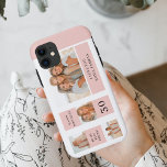 Case-Mate iPhone Case Collage photos amies | Joyeux cadeau d'anniversair<br><div class="desc">Collage photos amies | Joyeux cadeau d'anniversaire.Faites de l'anniversaire de votre ami extra spécial avec ce cadeau sur mesure avec un collage de vos moments préférés ensemble! Ce cadeau d'anniversaire personnalisé d'inspiration rose est disponible exclusivement sur Zazzle, et c'est la façon parfaite de montrer à votre ami combien ils signifient...</div>