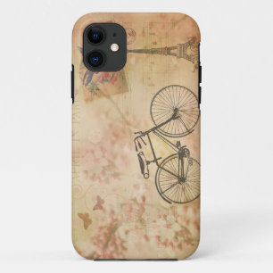 Coque Case-Mate Pour iPhone Collage vintage romantique de Paris au printemps