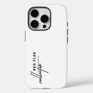 Coque iPhone 16 Pro Collecteur Drapeau Rouge \