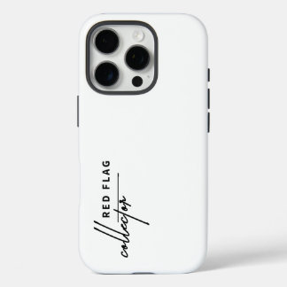 Coque iPhone 16 Pro Collecteur Drapeau Rouge \