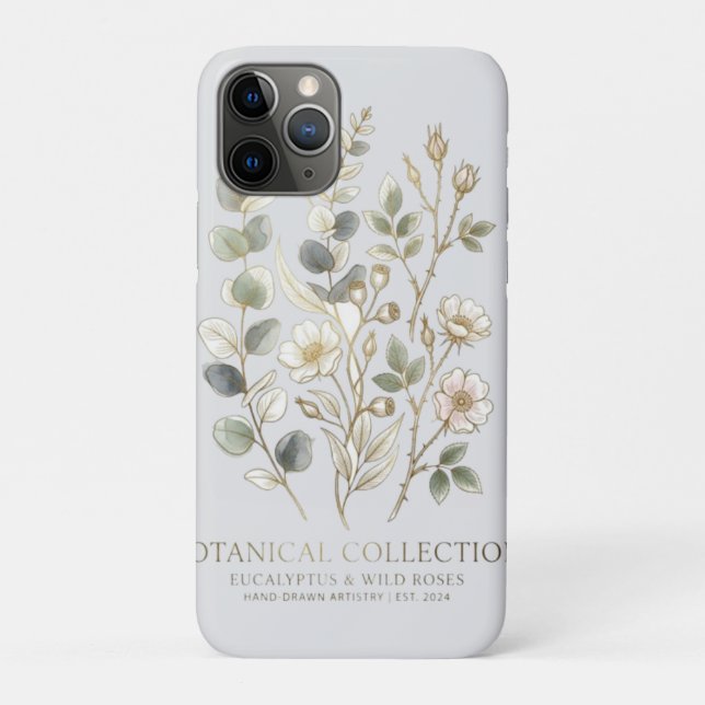 Coques Case-Mate iPhone Collection botanique Ethereal Gold & Sage (Dos)