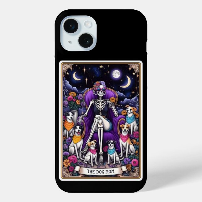 Coques Case-Mate iPhone Collection de cartes Tarot pour maman chien (Verso)
