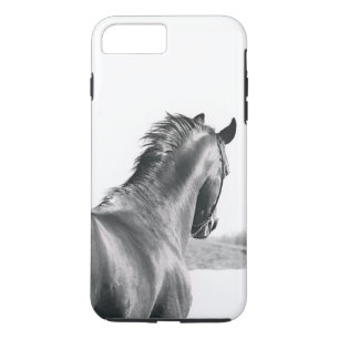 Coque iPhone 8 Plus/7 Plus collection de cheval. B&W