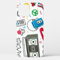 Collection de doodle vintage des années 80 90.