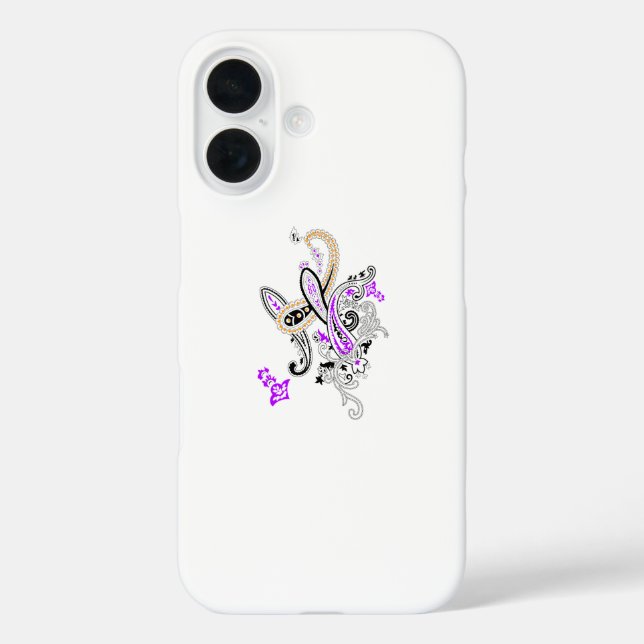 Coques Case-Mate iPhone Collection de paisley botanique de luxe (Verso)