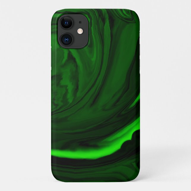 Coques Case-Mate iPhone collection de pierres de malachite vert texture (Dos)