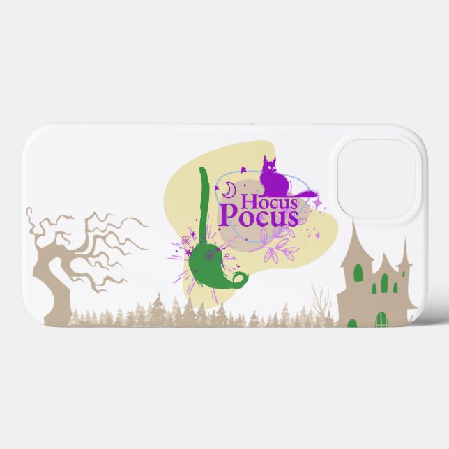 Coques Case-Mate iPhone Collection de timbres Halloween "Hocus Pocus" (Verso (horizontal))