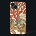 Coques Pour iPhone Collection de vies marines<br><div class="desc">Cette impression d'art affiche des images nettes et vives avec un haut degré de précision des couleurs. Obtenez votre collection de vies marines aujourd'hui dans cette impression vintage. Il beau récif de corail rouge et belle étoile de mer ira bien sur n'importe quel produit.</div>