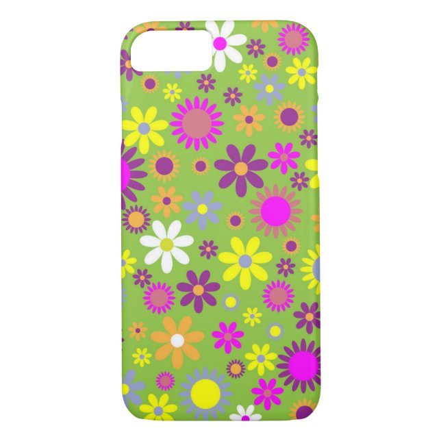 Coques Case-Mate iPhone Collection Flower Power 70's (Dos)
