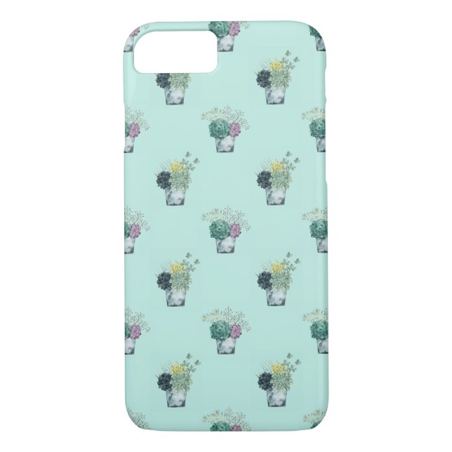 Coques Case-Mate iPhone Collection plante Happy | Succulents (Dos)