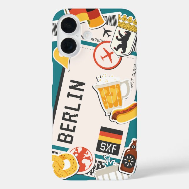Coques Case-Mate iPhone Collection Sticker Voyage Berlin (Verso)