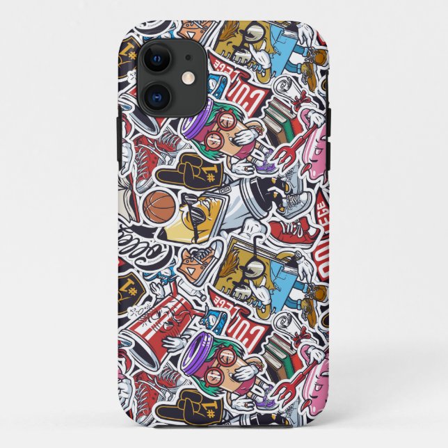 Coques Case-Mate iPhone College Dynamic Art Urban Graffiti motif (Dos)