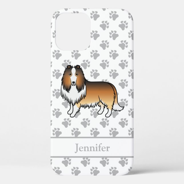 Coques Case-Mate iPhone Colley Rough Sable Chien de Dessin Animé Mignon &  (Verso)