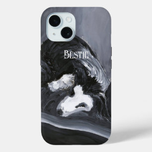 Coque Case-Mate iPhone Collie Bordure Possédant Peinture personnalisée