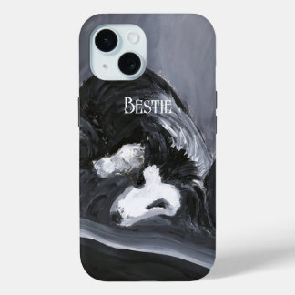 Coque Case-Mate iPhone Collie Bordure Possédant Peinture personnalisée