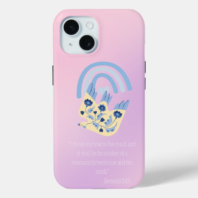 Coques Case-Mate iPhone Colombe d'art populaire biblique tendance couleur  (Verso)
