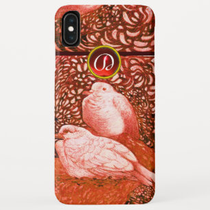 COQUE Case-Mate POUR iPhone COLOMBES BLANCHES DANS MONOGRAMME ROUGE