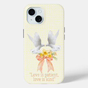 Coque Case-Mate iPhone Colombes blanches Fleur Élégante Foi Pêche Arc Flo