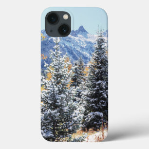 Etui iPhone 13 Colorado, montagnes de San Juan, Première neige