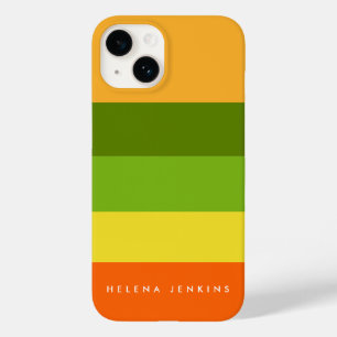 Coque Case-Mate iPhone Colorblock Monogramme horizontal à bandes colorées