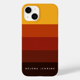 Coque Case-Mate iPhone Colorblock Monogramme horizontal à bandes colorées