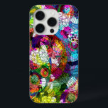 Coque Case-Mate iPhone Coloré Abstrait Fleurs Vintages Collage<br><div class="desc">Fleurs vintages et tourbillonnantes colorées et romantiques collage motif. Le design est disponible sur d'autres produits.</div>