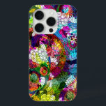 Coque Case-Mate iPhone Coloré Abstrait Fleurs Vintages Collage<br><div class="desc">Fleurs vintages et tourbillonnantes colorées et romantiques collage motif. Le design est disponible sur d'autres produits.</div>