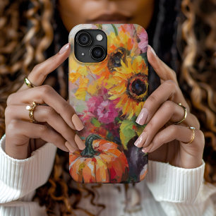 Coque Case-Mate iPhone Coloré Automne Floral et Citrouille